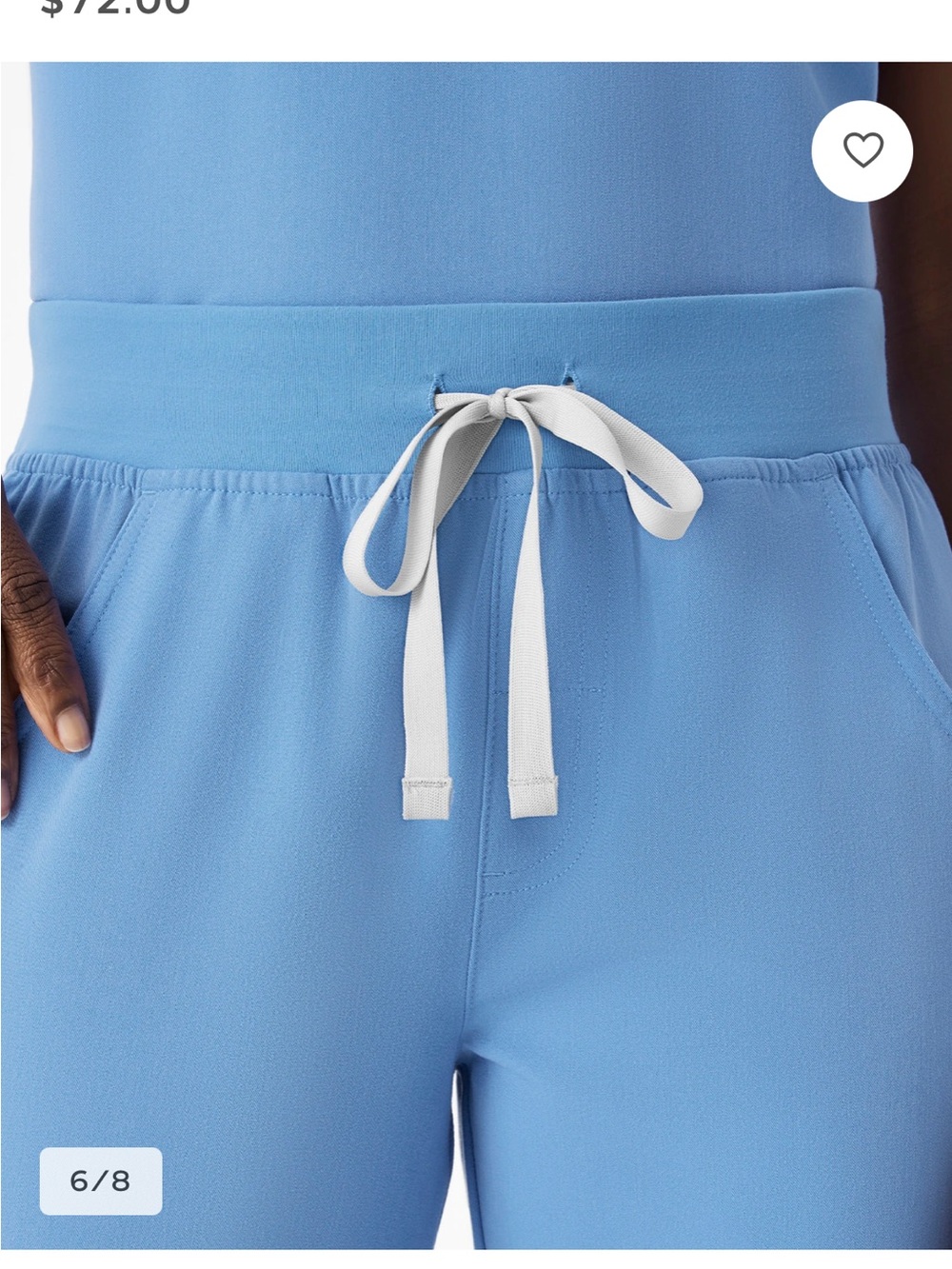 Figs Kade Cargo scrub Pants Size XXS petite in ceil blue